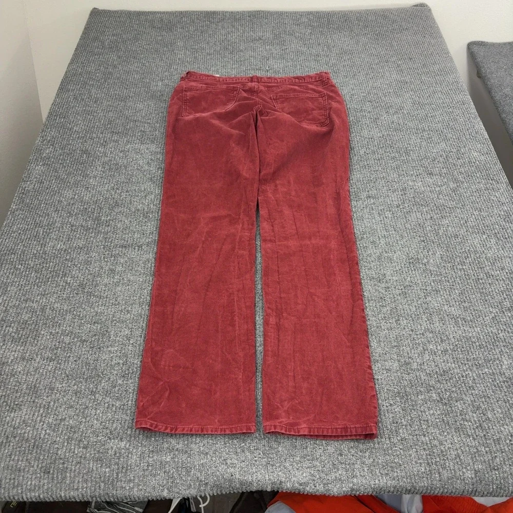 Banana Republic Pants Mens 34x34 Red Cotton Corduroy Slim Fit Casual Classic